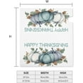 thumbnail image 4 of Fall Blue Pumpkins Leaves Mailbox Covers, Thanksgiving Magnetic Post Box Cover Wraps Large Size 25.5x21 in for Garden Yard Decor, 4 of 6