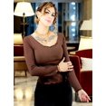 thumbnail image 4 of Sueter Ligero Dama Blusa Manga Larga Mujer Sueteres Sweaters UNITALLA, 4 of 5