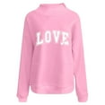 thumbnail image 4 of Elvqul Hoodies Sweatshirts for Women High Neck Pattern Sweatshirts Long Sleeve Fashion Fashionable Plus size Juniors Tops Dressy, 4 of 5