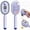 Purple, variant on Avolia Steam Hair Straightener 3-in-1 Mist Detangling Brush with Red Light Scalp Care Rechargeable Cordless Self-Cleaning Styling Tool for Travel Home Salon