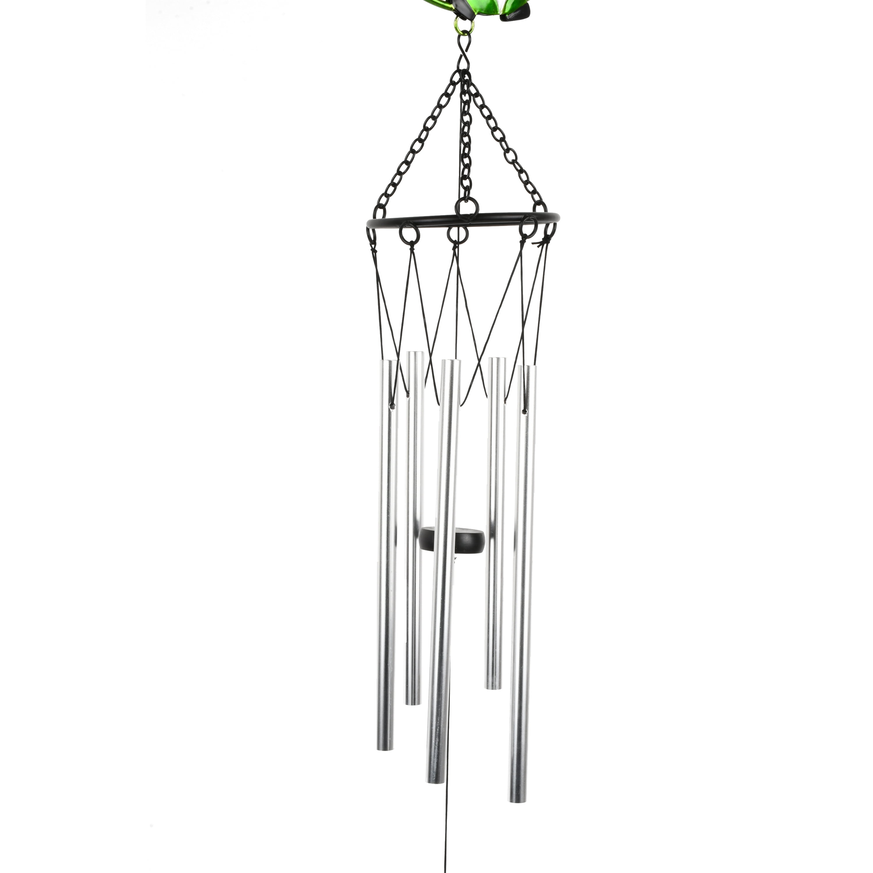 StealStreet Windspiel „Round Top Cow“ – Garten-Deko Aus Kupfer & Polyresin, Höhe 23 Zoll