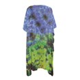 thumbnail image 2 of HELLHERO Polyester Long Kimono Swimsuit Cover Up for Beach Short Sleeve Free Size Bathing Suit Cover Up Tie Dye, 2 of 6