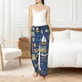 thumbnail image 4 of Balery Marine Nautical Pantalones de pijama para mujer, pijamas ultraligeros, pantalones de estar por casa-Small, 4 of 6