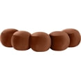 thumbnail image 4 of Meridian Furniture Apollo Cognac Velvet Bench, 4 of 11