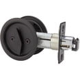 thumbnail image 1 of Iron Black Round Pocket Door Privacy Lock, 1 of 1