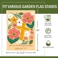 thumbnail image 2 of Religious Cross Floral Garden Flag, You Are Loved Beyond Measure, Bible Verse Double Sided Yard Decor, Outdoor Home Decoration, 12 x 18 Inches, 2 of 6