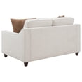 thumbnail image 6 of Pemberly Row Contemporary Upholstered Cushion Back Loveseat Beige, 6 of 9