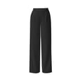 thumbnail image 5 of ClodeEU Women's Elastic Waist Straight Leg Dress Pants,Fashion Solid Color Trouse With Pockets ,Women's Plus L, 5 of 7