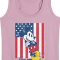 thumbnail image 3 of Disney - Americana - Mickey Vertical American Flag - Women's Racerback Tank Top, 3 of 5