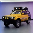 thumbnail image 3 of Modèle Réduit 1:24 Toyota LAND CRUISER LC80 SUV en Alliage Véhicule Tout-Terrain Jouet Modèle de Collection Avancé Orange, 3 of 6