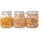 thumbnail image 1 of Juego de botes de vidrio ComSaf herméticos de 1 litro (34 oz) con tapas x3, 1 of 9