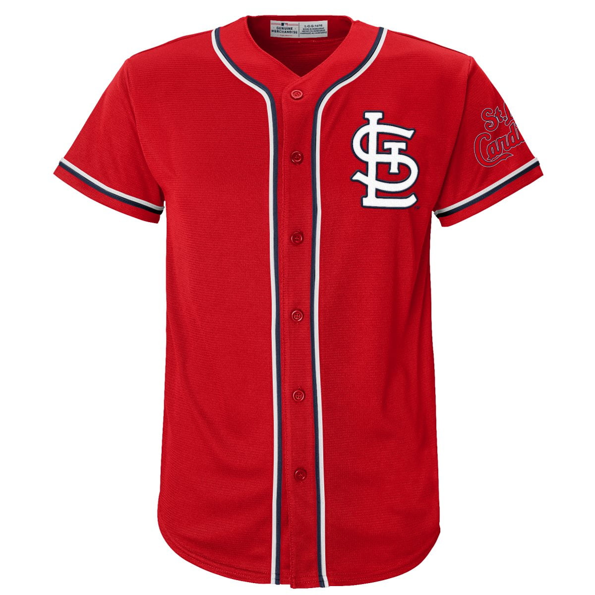 MLB St Louis Cardinals Youth Primary Color Synthetic Jersey