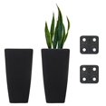 thumbnail image 2 of Stephan Roberts Home STRB-TP22B-01 Stephan Roberts Rectangle 22 Inch Tall Planters, Indoor/Outdoor Planting Pots with Drainage Holes,  Set of 2, 2 of 5