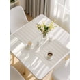 thumbnail image 5 of Light Brown Striped Placemats Set of 8, Modern Abstract Art Geometric Stripes Placemats for Dining Table, Place Mats for Kitchen Tabletop, Waterproof Wipeable Dining Table Mats Set, 5 of 9