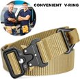 thumbnail image 3 of A universal belt for both men and women, 1.5 inches wide and 47.24 inches long, equipped with a quick-release metal buckle, suitable for work, hiking and camping., 3 of 6