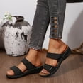 thumbnail image 6 of CAIXIA Women Sandals Women's Hook and Loop Strap Casual Sandals with Mid Heel Comfortable Walking Footwear for Ladies and Girls, 6 of 8