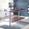 thumbnail image 4 of VIVO Electric Dual Motor 71” x 36” Standing Desk, Dark Walnut Top, Gray Frame, 4 of 8