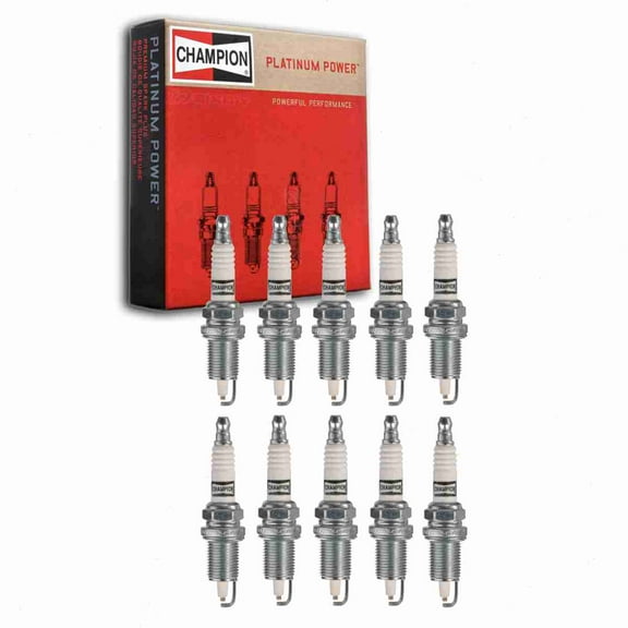 10 pc Champion 3412 Platinum Spark Plugs for RC10PEC Ignition Wire Secondary