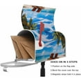 thumbnail image 3 of Chairs Couple on Tropical Beach Mail Box Cover Magnetic Anti-UV 100% Polyester Standard Size 18" X 21" Oxford Garden,Postbox Letterbox Cover, 3 of 6