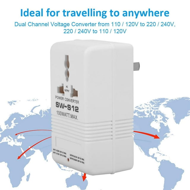 OUSITAID 100W 110V/120V To 220V/240V Step-Up&Down Voltage Converter Transformer (CN Plug) Voltage Converter Power Converter