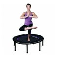 thumbnail image 7 of LEAPS & REBOUNDS 40" Mini Fitness Trampoline & Rebounder for Adults, Purple, 7 of 7