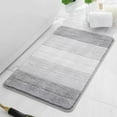 thumbnail image 5 of Thick Shower Mat Gradient Color Bath Mat Modern Quick Drying Soft Anti-slip Thick Super Absorbent Entry Door Shower Rug Floor Pad for Bathroom, 5 of 8
