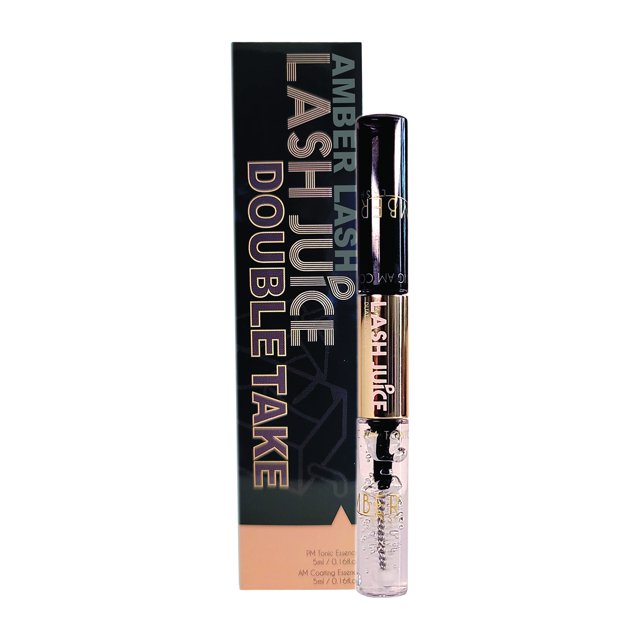 Lash Juice de Amber Lash Esencia de revestimiento y sellador 3 en 1 para pestañas con extensiones o elevación permanente Protege y nutre para promover pestañas saludables 10 ml / 0,34 fl oz en total (