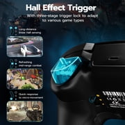 ISHAKO PC Controller, with 1000Hz Polling Rate, Hall Effect Joystick and Trigger, Controller for PC, Android/iOS/Mac/Steam