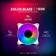 thumbnail image 4 of Ventilador Gamer BALAM RUSH EOLOX BLAZE EX90W 120mm ARGB  Diseño Circular Rainbow 1200RPM Blanco 3 Pin BR-938037, 4 of 6