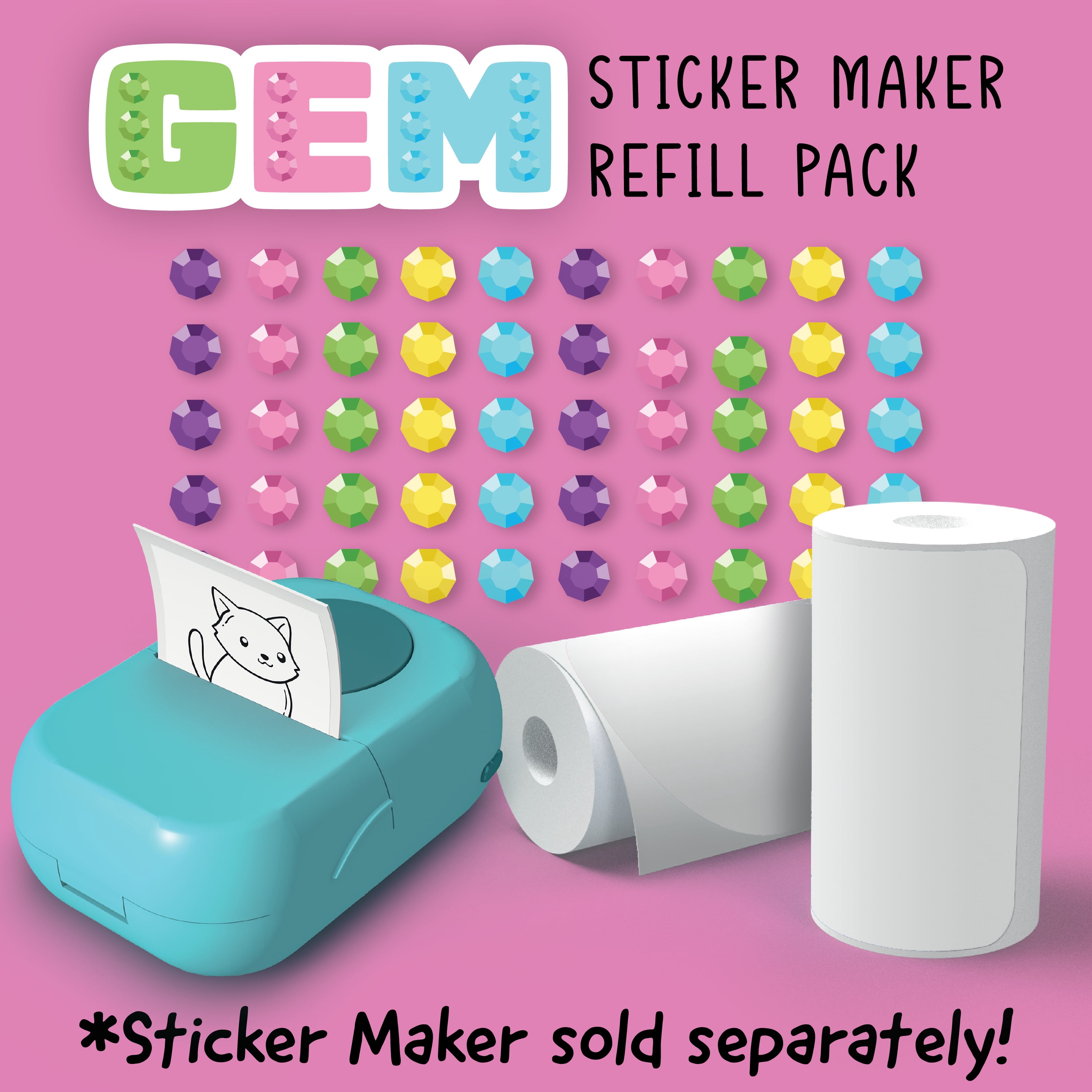 Hello Blink Sticker Maker Gem Refill Pack for Children Ages 8+