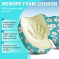 thumbnail image 5 of Premium Daisy Pattern Memory Foam Seat Cushion Ergonomic Chair Pad for Office Chair, Car, Airplane & Bleachers Sciatica, Tailbone Hip & Back Pain Relief - Chair Cushion for Long Office Workers., 5 of 5