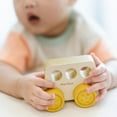 thumbnail image 2 of PlanToys® Wooden Timber Trail Bus | Montessori Push and Roll Toy for Fine Motor Skills, Coordination and Cause and Effect Learning | Eco Friendly Toy Vehicle for Imaginative and Active Play, 2 of 9