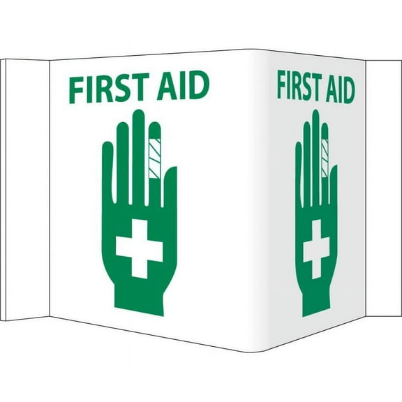 3-VIEW FIRST AID SIGN