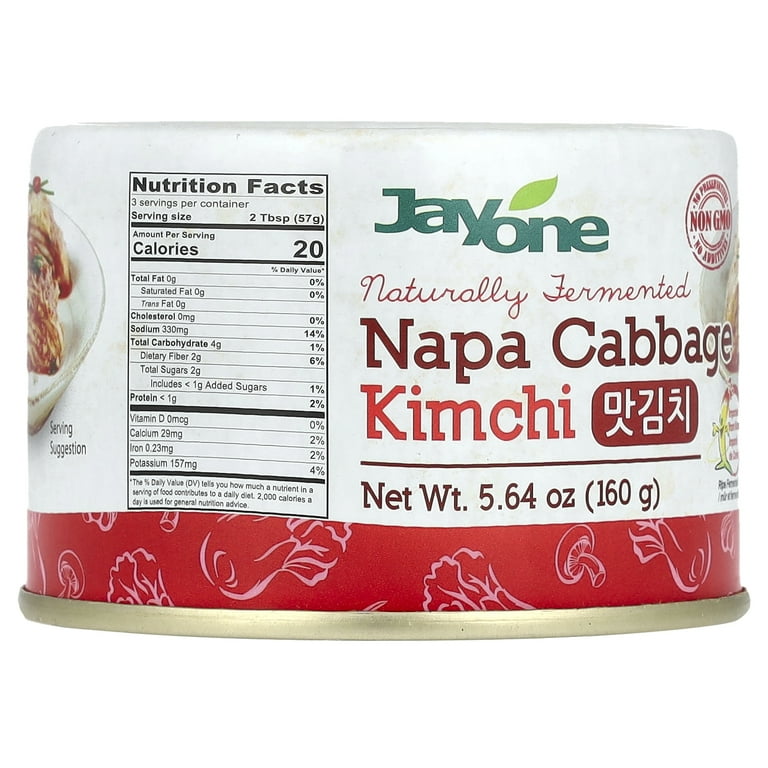 Jayone, Napa Cabbage Kimchi, 5.64 oz, Fermented Korean Side