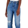 thumbnail image 2 of INC International Concepts Women's High Rise Distressed Straight Leg Jeans Blue Size 10, 2 of 3