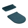 thumbnail image 3 of Tapa del inodoro Cubierta del asiento cubierta de la tapa del inodoro, no resbalón Decoración portátil Decoración Cubierta elástica, tapa del tanque Verde, 3 of 8