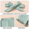 thumbnail image 3 of CARETOO Toddler Baby Girl Clothes Summer Outfits Set T-Shirt Casual Shorts Headband 3Pcs 95% Cotton, 3 of 10