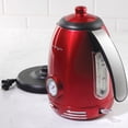 thumbnail image 2 of Nostalgia RWK150 Retro 1.7 Liter Electric Water Tea Kettle w/ Thermostat, Red, 2 of 4