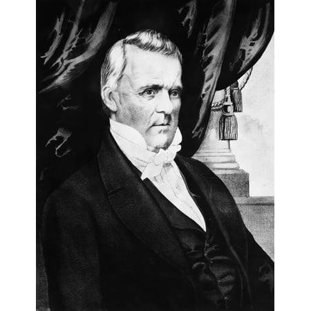 James Buchanan (1791-1968). /Nfifteenth President Of The United States. Lithograph Campaign Poster, 1856, By Nathaniel Currier. Poster Print by (18 x 24)