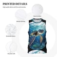 thumbnail image 3 of Naloa Watercolor Turtle4 Basketball Jersey Reversible Men's Mesh Athletic Sports Shirts Training Practice S-4XLLarge, 3 of 6