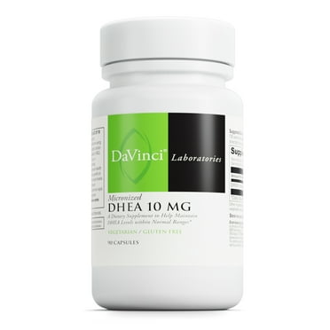 DaVinci Labs Micronized DHEA 10 mg - Support Immune & Thyroid Health* - 90 Vegetarian Capsules