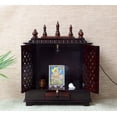 thumbnail image 4 of Wooden Temple With Doors For Home And Office / Wooden Temple / Wall Hanging And Table For Mandir / Mandir For Home / Pooja Ghar, 4 of 5