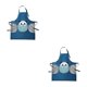 thumbnail image 2 of Delantal de cocina Cateissary impermeable con Limpiador de manos Panda 2Conjunto, 2 of 6