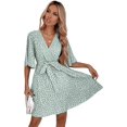 thumbnail image 1 of ORUYROP Women's Asymmetrical Solid Overlap Bodycon Workwear Skirt, 1 of 7