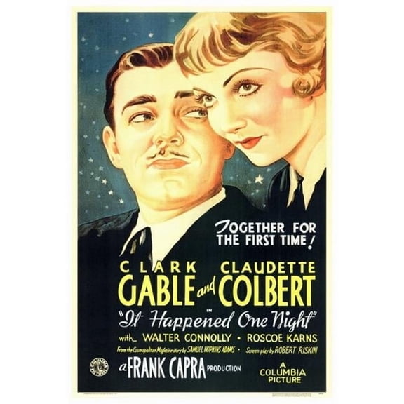 Pop Culture Graphics MOVIF5172 It Happened One Night Movie Poster Print, 27 x 40