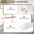 thumbnail image 4 of Gymax Set of 2 Nightstand Bedside End Table Solid Wood Legs White, 4 of 4