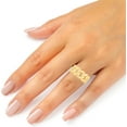 thumbnail image 2 of Floreo 10k Yellow Gold 10mm Cuban Link Ring, Sizes 4 - 13, 2 of 5