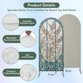 thumbnail image 5 of Floral Butterfly Arch Backdrop Cover 4 FT Retro Pink Floral Butterfly Green Glass Windows Stretchy Elastic Arch Stand Covers Spandex Arched Background Birthday Wedding Party Decoration (No Stand), 5 of 9