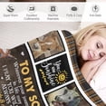 thumbnail image 6 of Horse Blanket Horse Throw Blanket Gifts for Boys Son from Mom Dad Comfort Cozy Warm Flannel Blanket for Couch Sofa Bed 60"x80", 6 of 6