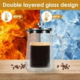 thumbnail image 4 of Wekvgz 2Pcs 350/650/1000ml French Press Coffee Maker Double Wall Glass French Press Clear French Press Tea Maker Multifunctional Coffee Press Coffee Maker for Home Office, 4 of 10